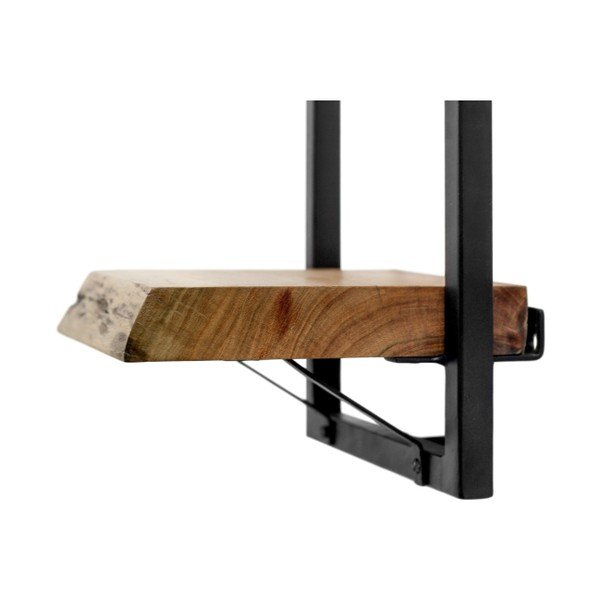 Nástenná polica z agátového dreva HMS collection Levels, 70 x 32 cm-image-4