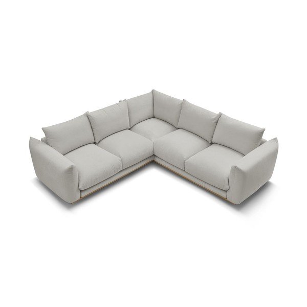 Svetlosivá rohová pohovka Ernest – Bobochic Paris-image-4