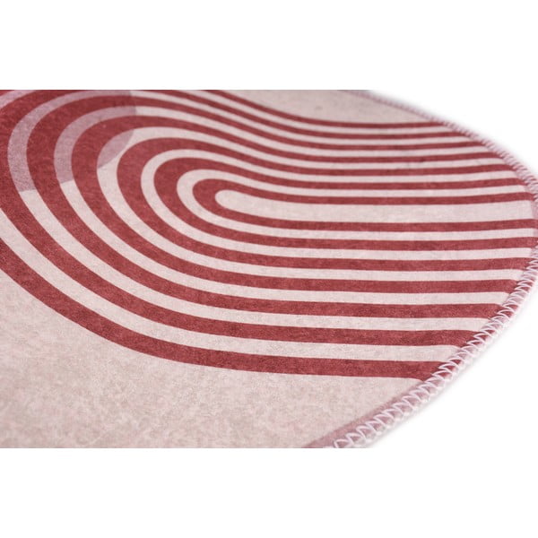 Fialový/sivý okrúhly koberec ø 160 cm - Vitaus-image-2