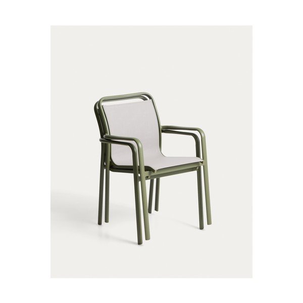 Zelená záhradná stolička Luri – Kave Home-image-3