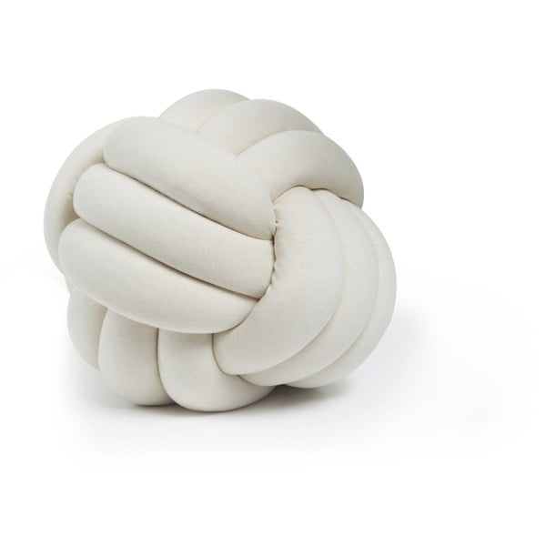 Svetlobéžový vankúš Knot Decorative Cushion, ⌀ 30 cm
