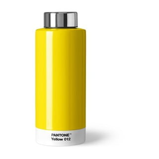 Žltá cestovná antikoro fľaša 630 ml - Pantone
