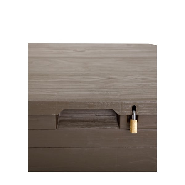 Tmavohnedý záhradný úložný box Woodys – Toomax-image-4