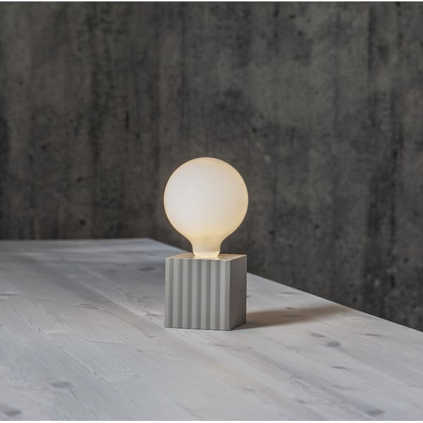 Svetlosivá lampová noha 10 cm Box – Star Trading-image-4