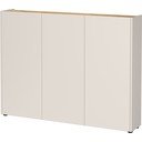 Krémová skrinka v dekore duba 138x105x25 cm Libbiano – Germania