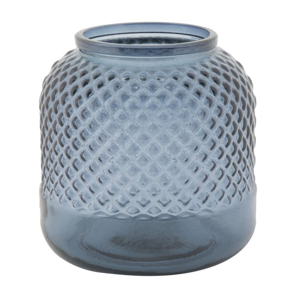 Modrá váza z recyklovaného skla Mauro Ferretti Bolt, ⌀ 19 cm