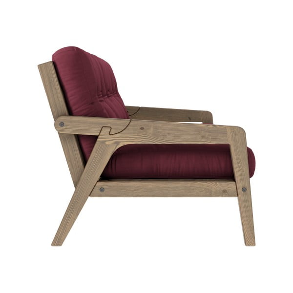 Červená rozkladacia pohovka 204 cm Grab - Karup Design-image-4