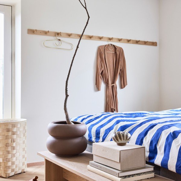 Biele/modré bavlnené obliečky na jednolôžko 140x200 cm Shima – OYOY Living Design-image-1
