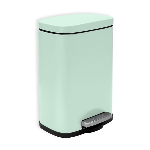 Nášľapný oceľový odpadkový kôš v mentolovej farbe 5 l Akira – Spirella