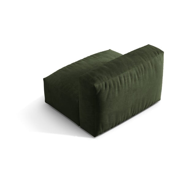 Zelený zamatový modul pohovky (stredový diel) Martina – Micadoni -image-2