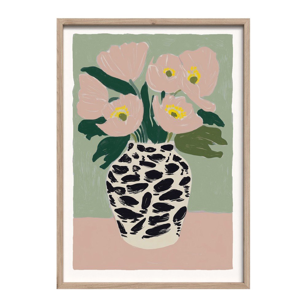 E-shop Tlačený obraz s rámom 50x70 cm Spotted Vase – Styler