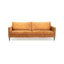 Žltá zamatová pohovka 220 cm Adagio - Scandic