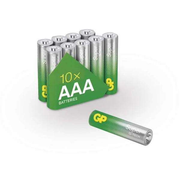 Súprava 10 alkalických baterií EMOS GP Super AAA
