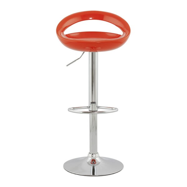 Oranžová nastaviteľná otočná barová stolička Kokoon Design Venus