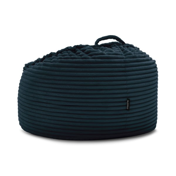 Tmavomodrý menčestrový sedací vak Socrate – Bobochic Paris-image-4