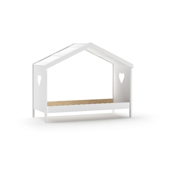 Biela domčeková detská posteľ 90x200 cm Amori - Vipack-image-2