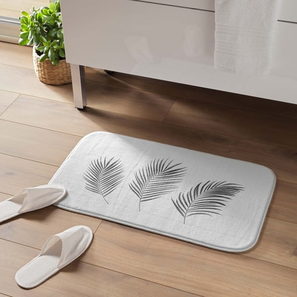 Biela/v striebornej farbe kúpeľňová predložka 45x75 cm Orbella – douceur d'intérieur-image-1