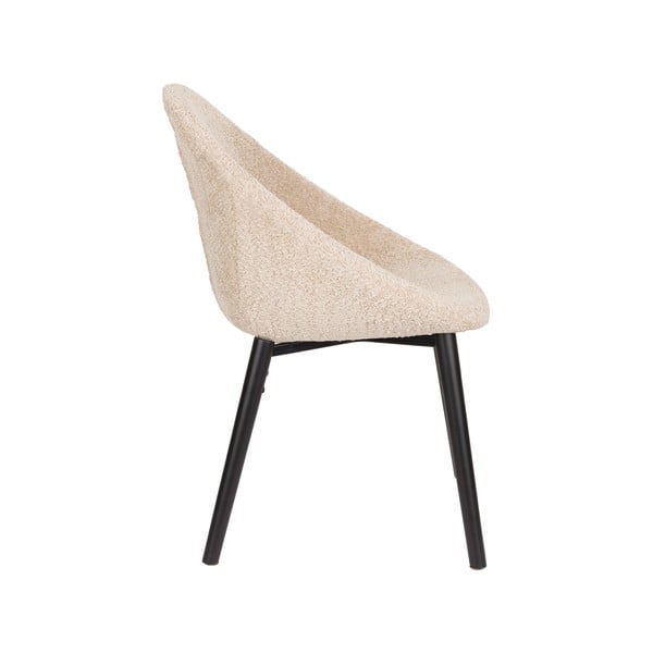 Béžové čalúnené jedálenské kreslo Fenna – Dutchbone-image-3