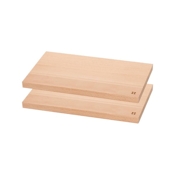 Sada 2 drevených dosiek Sola Basic Wood, 26,5 x 15,5 cm