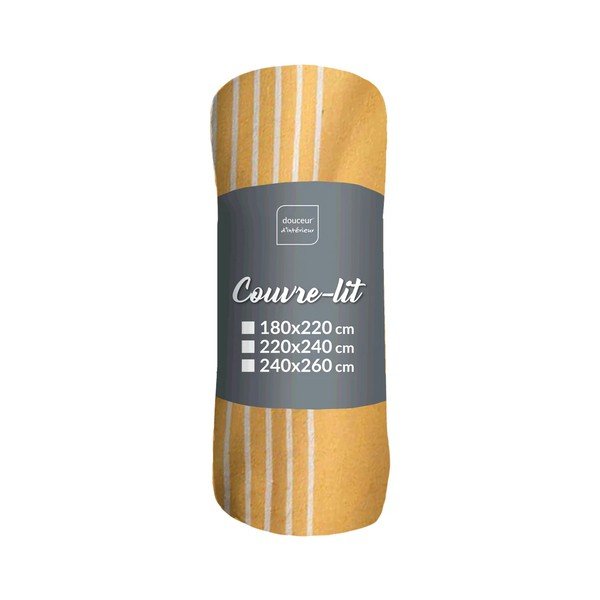 Žltý pléd 220x240 cm Adele – douceur d'intérieur