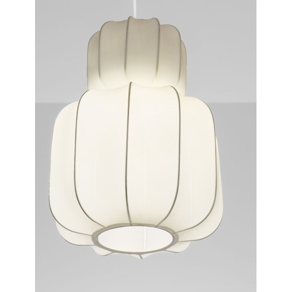 Matne biele látkové závesné svietidlo ø 28 cm Delina – Nova Luce-image-2