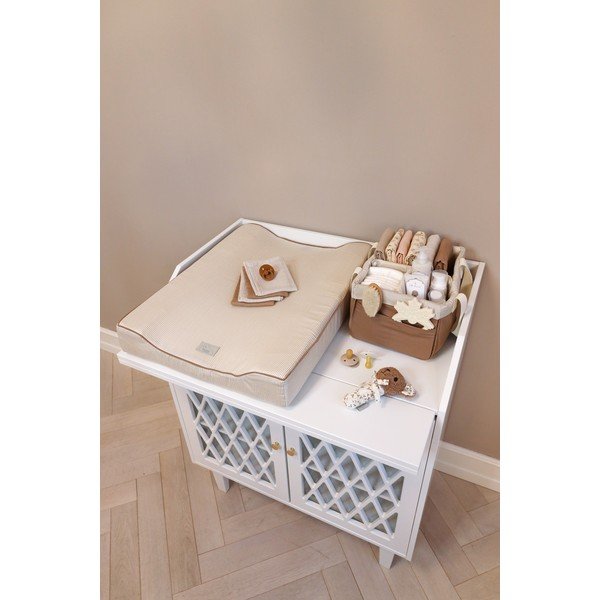 Svetlohnedý látkový detský úložný box 24x34x17 cm Classic Stripes Camel – Cam Cam Copenhagen-image-2