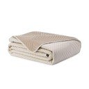 Béžový prešívaný pléd z mikrovlákna 220x240 cm Softa – Restilo