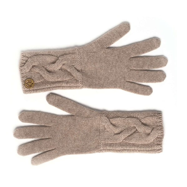 Hnedé kašmírové rukavice Bel cashmere Lela