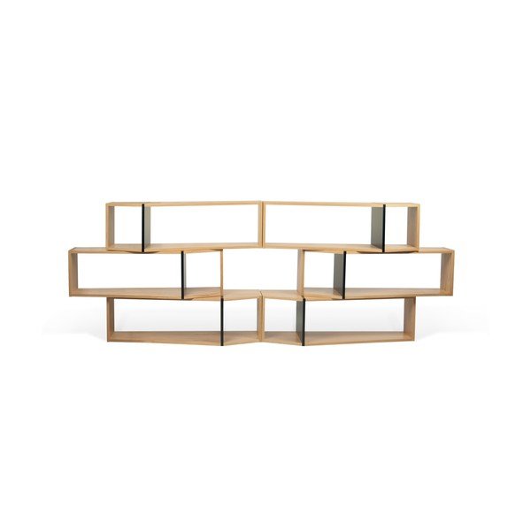 Hnedo-čierna polica TemaHome One, 120 × 35 cm-image-4