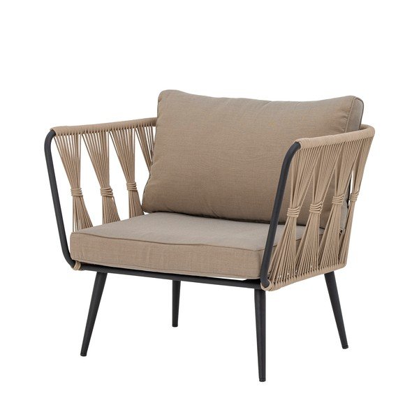 Béžové polstrované záhradné kreslo Pavone – Bloomingville-image-4