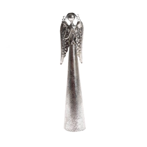 Kovová dekorácia v tvare modliaceho sa anjela Dakls, výška 16,5 cm