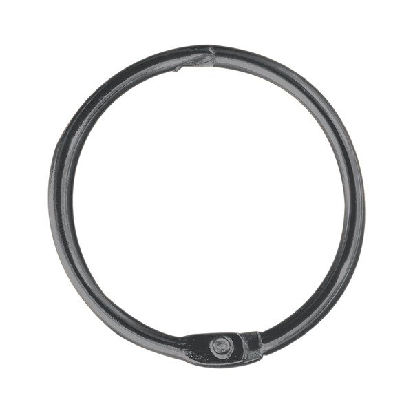 Matne čierne krúžky k sprchovému závesu v súprave 12 ks Ringo Small – Spirella