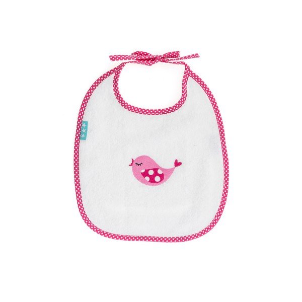 Podbradník Little Birds Pink, 2 ks-image-1