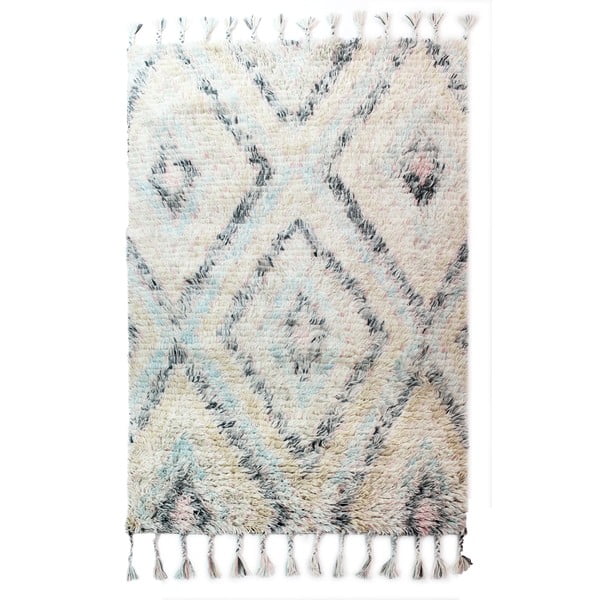 Svetlobéžový ručne tkaný koberec Flair Rugs Navajo, 160 × 230 cm