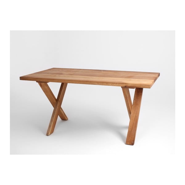 Jedálenský stôl z dubového dreva Custom Form Mavet, 160 × 90 cm-image-1