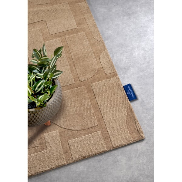 Béžový ručne tkaný vlnený behúň 80x250 cm Alexis – Villeroy&Boch-image-2