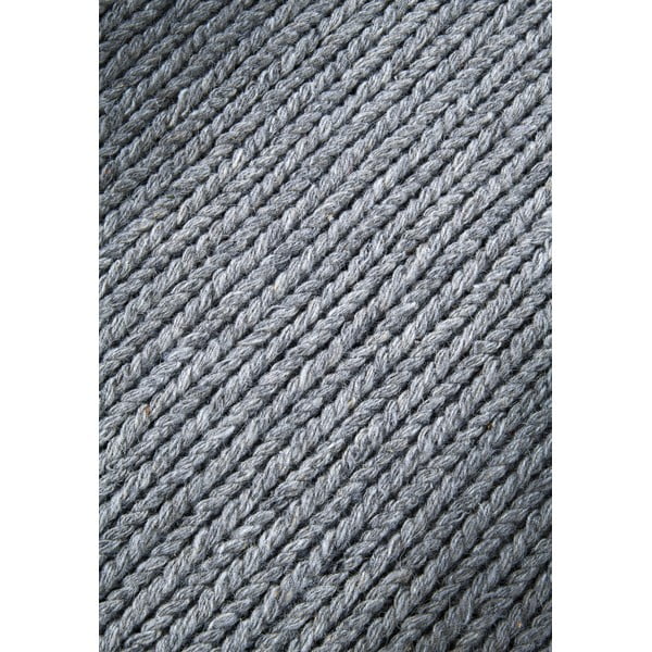 Sivý ručne tkaný vlnený okrúhly koberec ø 160 cm Francois – Villeroy&Boch-image-4