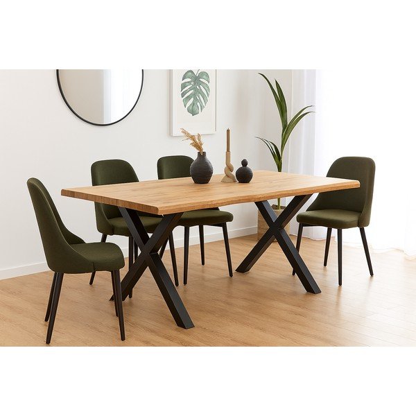 Jedálenský stôl v dekore duba 90x160 cm Kora – Bonami Essentials-image-4