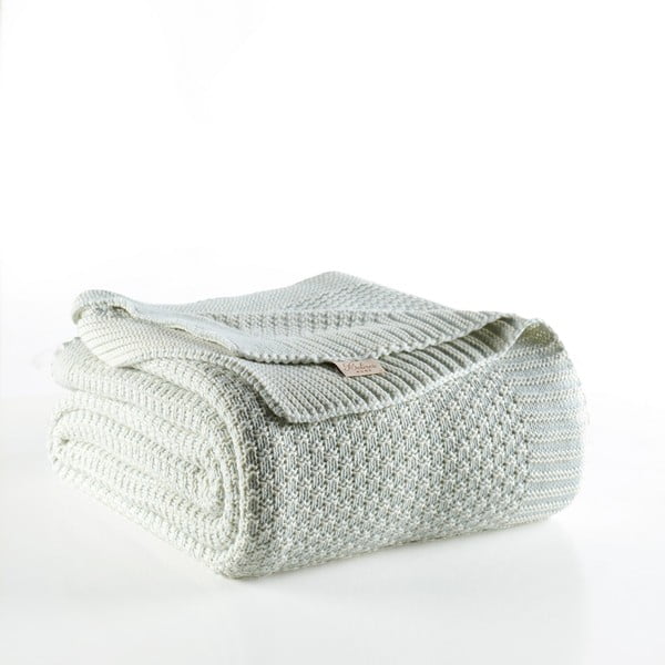 Mentolovomodrá prikrývka cez posteľ Silvi, 220 x 240 cm-image-1