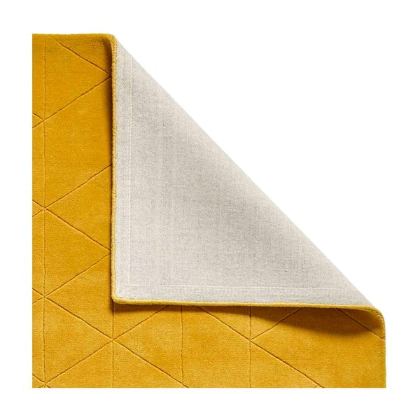 Horčicovožltý vlnený koberec Think Rugs Kasbah, 120 x 170 cm-image-4