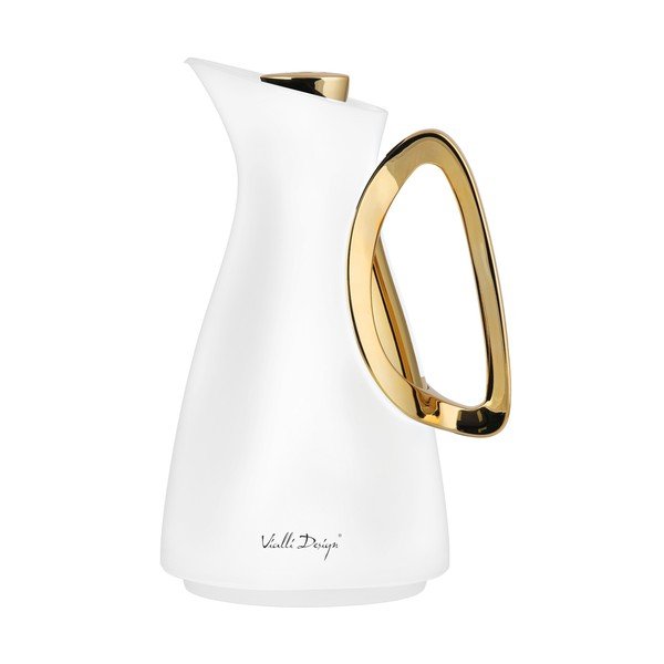 Termoska v bielo-zlatej farbe 1 l Alessia – Vialli Design