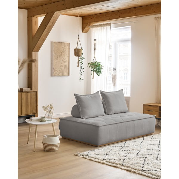 Svetlosivá ženilková pohovka 175 cm Elisa – Bobochic Paris-image-1