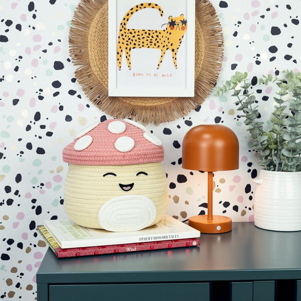 Béžový látkový detský kôš na hračky ø 23x22 cm Fizz Malcolm – SQUISHMALLOWS-image-1