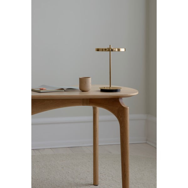 LED stolová lampa so stmievačom v zlatej farbe s kovovým tienidlom (výška  31 cm) Asteria Move – UMAGE-image-3