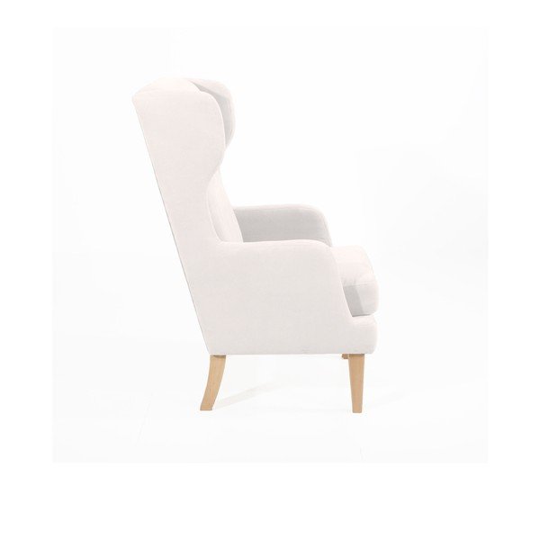Krémové kreslo Max Winzer Bennet Suede-image-4