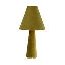 Zelená stolová lampa s textilným tienidlom (výška  61 cm) Devia – Light & Living