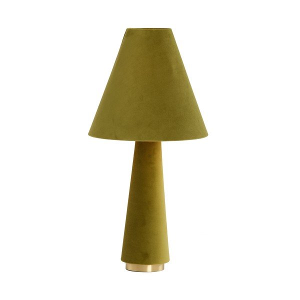 Zelená stolová lampa s textilným tienidlom (výška  61 cm) Devia – Light & Living