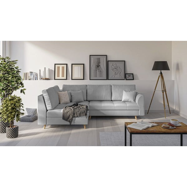 Sivá rohová pohovka (ľavý roh) Ariella - Ropez-image-1