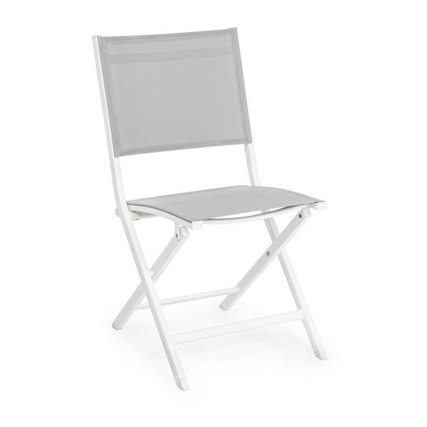 Biela kovová záhradná stolička Elin – Bizzotto
