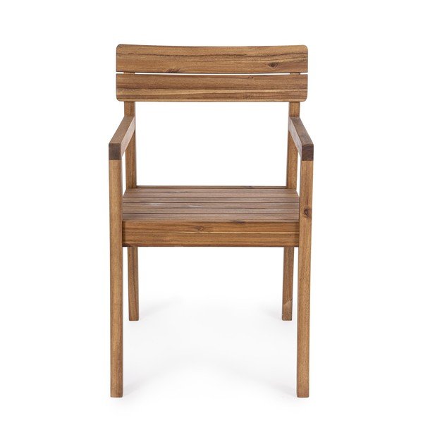 Drevená záhradná stolička v prírodnej farbe Rodano – Bizzotto-image-2